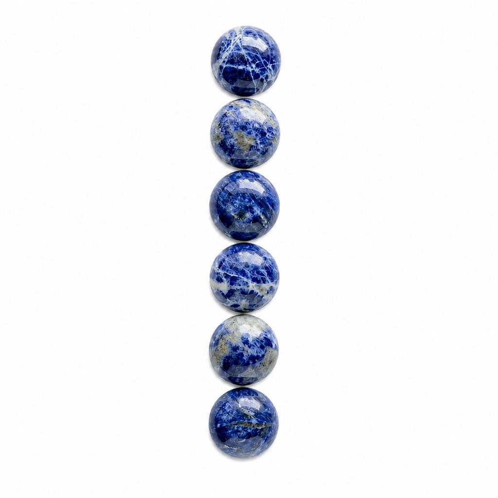 Sodalite Round Cabochon, Natural Blue Sodalite Gemstone, Round Cabochon for Jewelry Making, Loose Sodalite Stone, Polished Gemstone