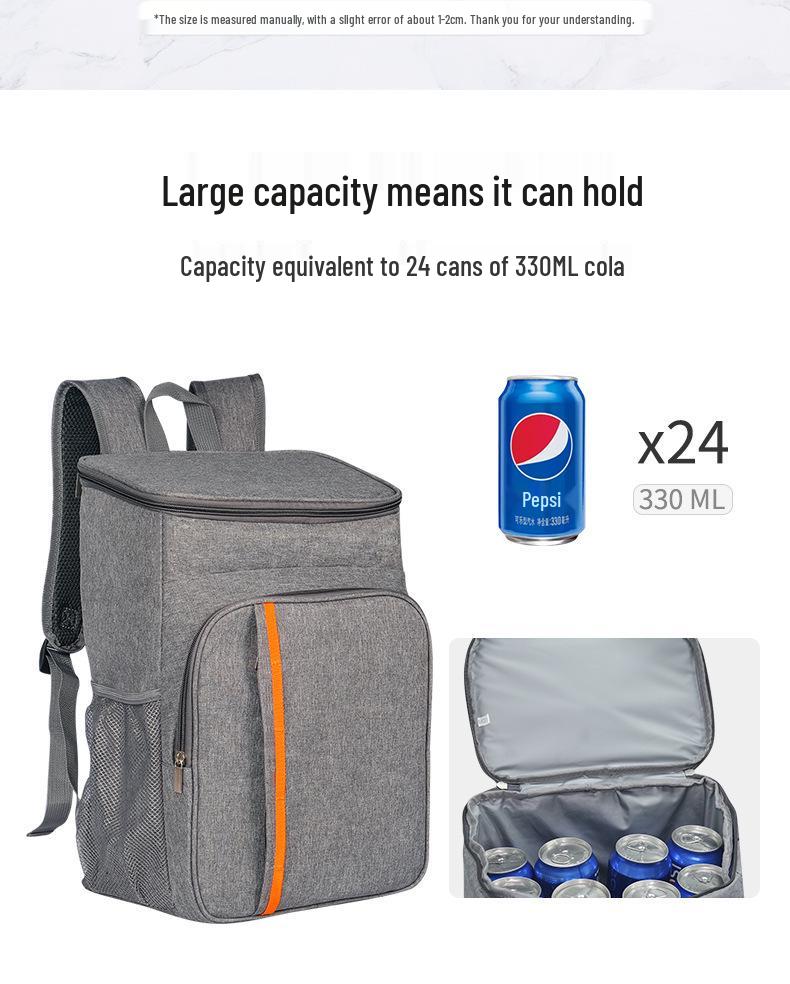 Large Capacity Waterproof Double Shoulder Insulated Backpack for Outdoor Camping