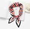 Summer wrinkled pleated silk scarf wavy style small square scarf scarf versatile scarf, sunscreen scarf 71 * 71cm