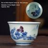 Dehua Ceramics Retro Blue & White Kung Fu Tea Cup - Exquisite Small Scent Tasting Cup for Guests