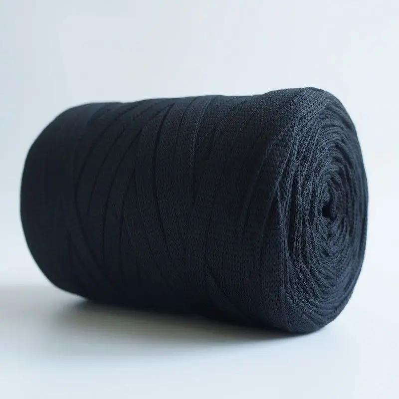 Flat Knitted Fabric Thread, Hollow Yarn Flat Ribbon Thread, DIY Handmade Woven Bag Hook Sandals 250g Crocheting