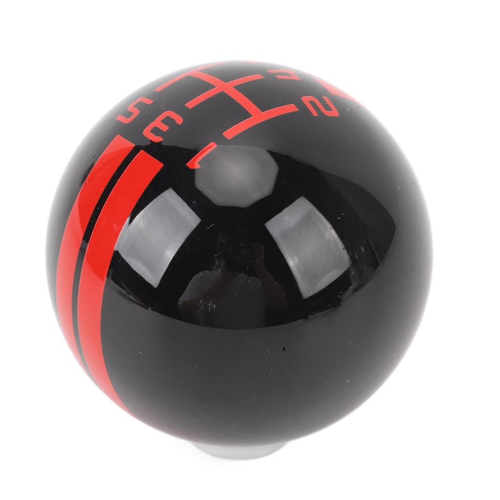 Shift Knob Round Ball Manual Shift Knob with 3 Mustang Ergonomic Racing Gear Resin Shelby GT500 Style 5-Speed Adapters, Design, Lever, Material,