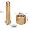 DIN 477/ W21.8 CO2 Carbon Dioxide Regulator Valve Inlet Nut Nipple with Washer Brass Nut Washer Set Accessories Tool Parts