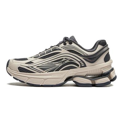 Aurora Renew Synthetisches Leder Bequem Atmungsaktiv Rutschfest Verschleißfest Low-Top Freizeitschuhe Damen Sneaker Beige Schwarz AGCU044-2