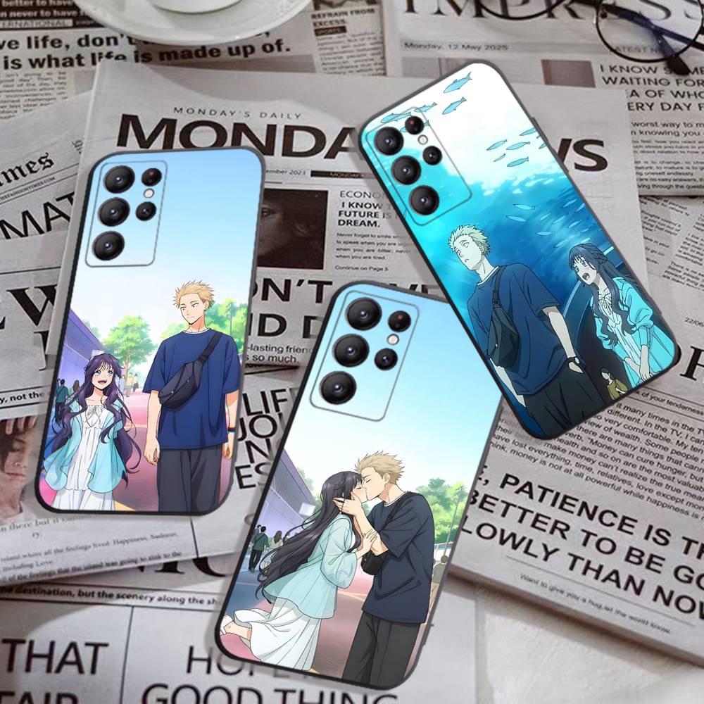 Anime Cute Kaoruko And Rintarou Phone Case For Samsung S 24 fe 25 Ultra plus 20 lite 21 30 22 23 24 22 Ultra 5G Fundas