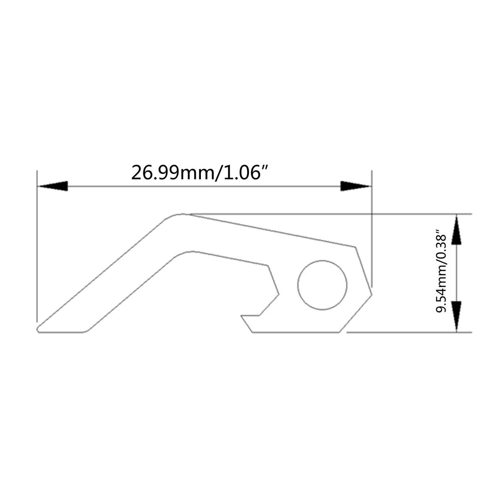 Bottle Opener Keychain with Slot Screwdriver for Titanium Mini Beer Can Opener Portable for Key Chain Bottle Opener Comp