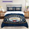 Manchester City Heritage Three-piece Set (1 * Duvet Cover + 2 * Pillowcase, Without Core) 2DFlat Christmas Birthday Gift Duvet Cover and Pillowcase