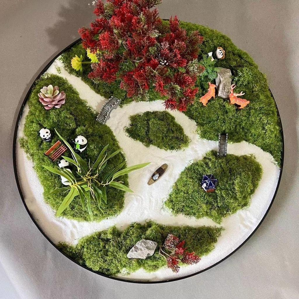 Bestselling Chinese Turntable Centerpiece: Decorative Round Landscape for Living and Dining Rooms