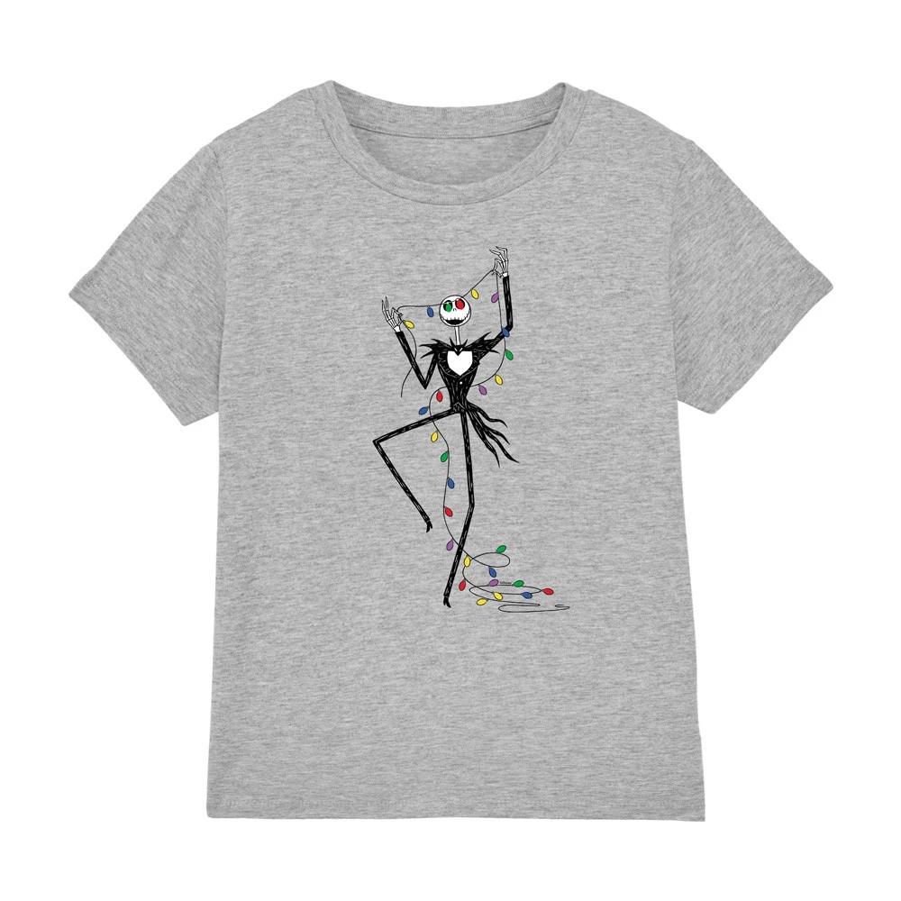 The Nightmare Before Christmas Jack Fairy Lights Kids T-shirt Athletic Heather 130