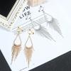 Fashion Statement Non Pierced Clip On Earrings 2019 Metal Geometric Tassel Earrings For Women Earrings Modern Jewelry