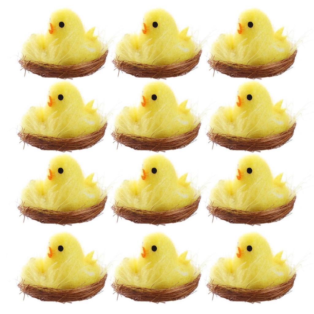 Easter Decoration Cute Chick Home Decoration Gift Box Mini Easter Chicks