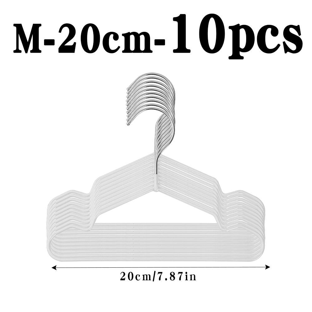 10Pcs Pet Clothes Hangers, Space-Saving Metal Hangers For Pet Apparel, Durable & Easy-To-Use, Ideal For Small To Large Pets