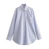 Western Style 2024 Spring New Women clothes Elegant All-Match Trench coat Fabric Loose Shirts 1957004 250