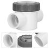 PVC Check Valve Swimming Pool Transparent NonReturn Valve Replacement Accessories(V501A )