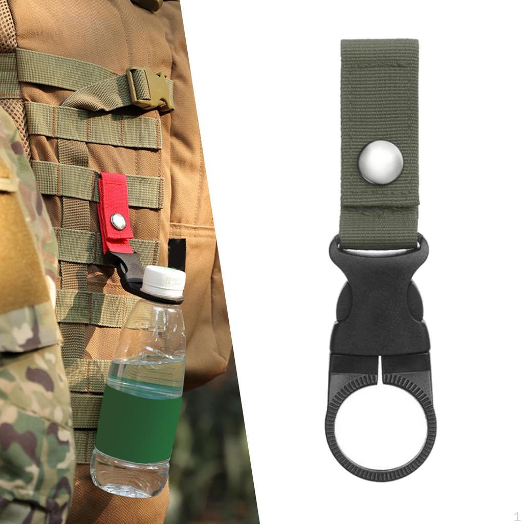 Bottle Hanging Buckle Clip Carabiner Keychain Belt Water Ring Holder Webbing