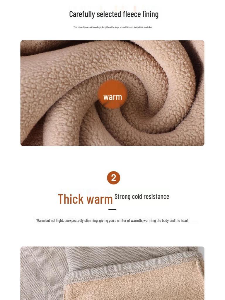 Mom's Fashionable Wool Wide-Leg Pants - Elastic Waist, Ideal for Spring & Autumn, Perfect for Middle-Aged & Elderly Women