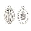 10 Pezzi Collana Medaglia di San Benedetto per Protezione Gioielli Apparizione di Maria di Fátima Double Sided Regalo Cristiano Decorat