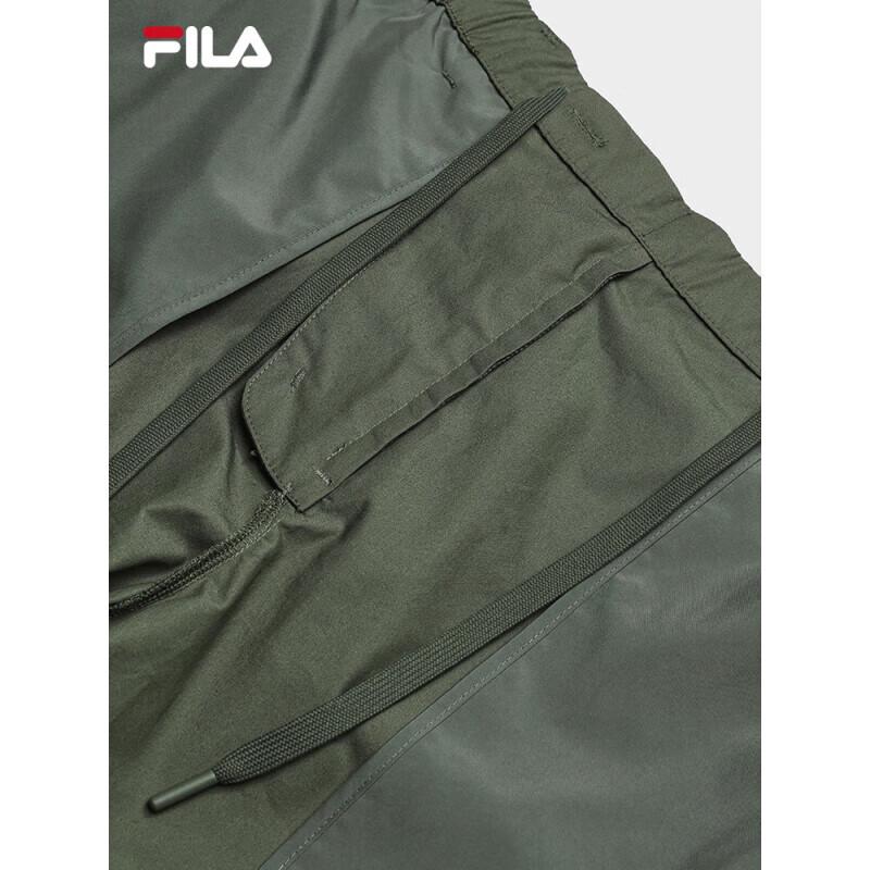 FILA Men's Summer Casual Straight-Leg Woven Pants