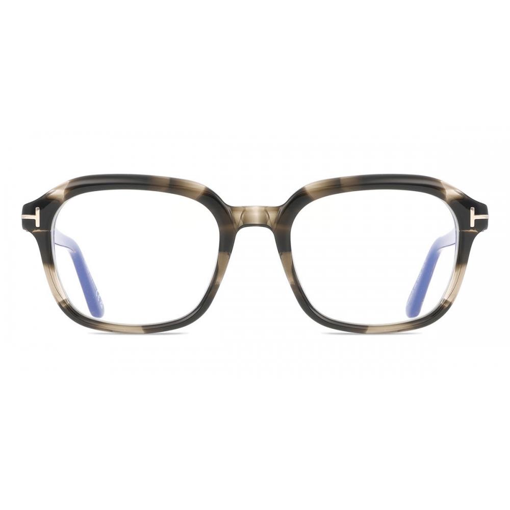 

Tom Ford Men Eyeglasses Blue Light Block Ft6060 B 056 Grey Tortoise/53-20-145