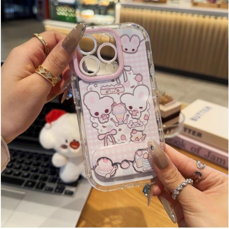 Dessert Rabbit for Apple 16 Feather Cream Phone Case for IPhone 15 Promax Cartoon 14/13
