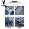 Playboy Men's Soft Denim Long Sleeve Shirt