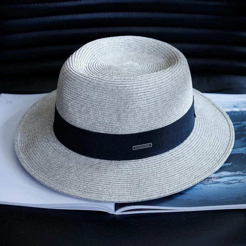 Big Head Designer Sun Hat  Panama Straw Hat  Large Size Summer Women/Men Wide Brim Beach Hat UV Protection Fedora Birthday Gift