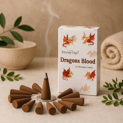 Incense Cones Dragons Blood 15 Pack Stamford
