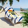 Crowned crest brilliance Print beach towel, quick drying, suitable for travel, outdoor sports, jogging, the beach and swimming, gift