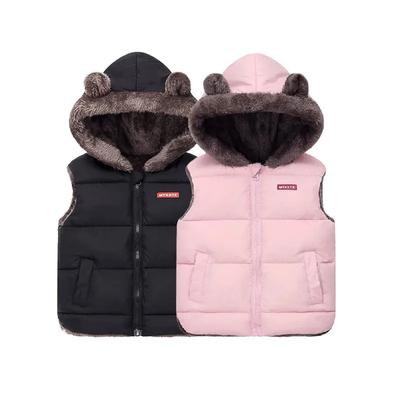 Hooded Down Vest Coats Autumn Spring Baby Thick Warm Waistcoat Kids Outerwear Children Clothing Boys Girls Jackets Vest 2-6Y