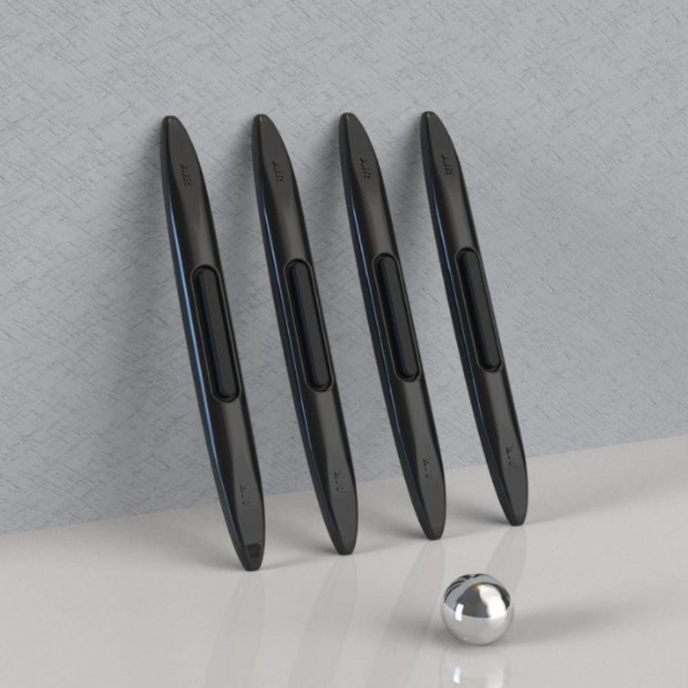 

4шт силіконові автомобільні захисні смужки для захисту від зіткнень дверей автомобіля, універсальні для більшості транспортних засобів чорний