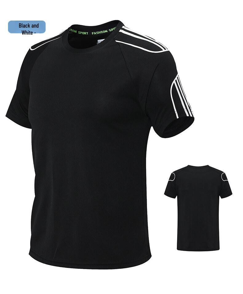 2024 Men's Summer Quick-Dry Sports Suit: Short-Sleeved Fitness & Running Wear.