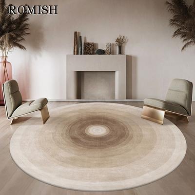 Wabi-Sabi Stil Teppiche für Wohnzimmer Minimalistische Schlafzimmer Dekoration Plüschteppich Runder Nachttisch Bodenmatte Flauschiger Weicher Verdickter Teppich