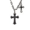 Mars Mark Stellar Cross Layered Necklace L