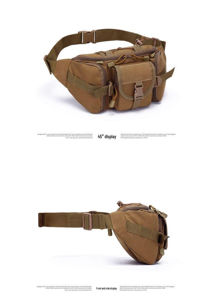 Men's Waterproof Tactical Oxford Waist Bag for Outdoor Sports & Fishing.