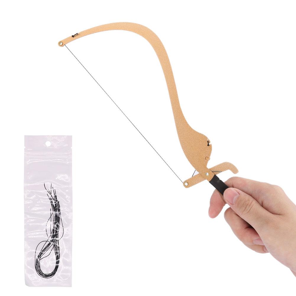 New Microblading Line Marker Ruler with 10pcs Thread Lines Eyebrow Design Measure Tool Black