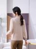 Mom's Spring Fashion Long-Sleeve Knit Top Set for Middle-Aged & Elderly Women