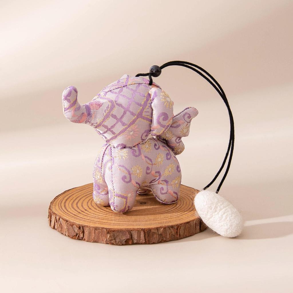 Silk Handmade Little Elephant Charm Pendant - Cute Gift for Friends