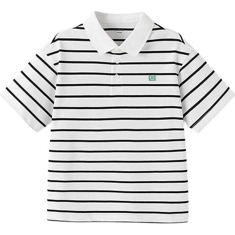 Balabala Boys' Cool-Feel Short Sleeve Polo Shirt