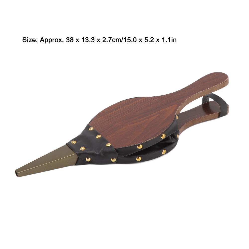 MDF Board Fireplace Bellows Black Brown Fire Pit Fan Campfire Air Blower Picnic Grilling Camping