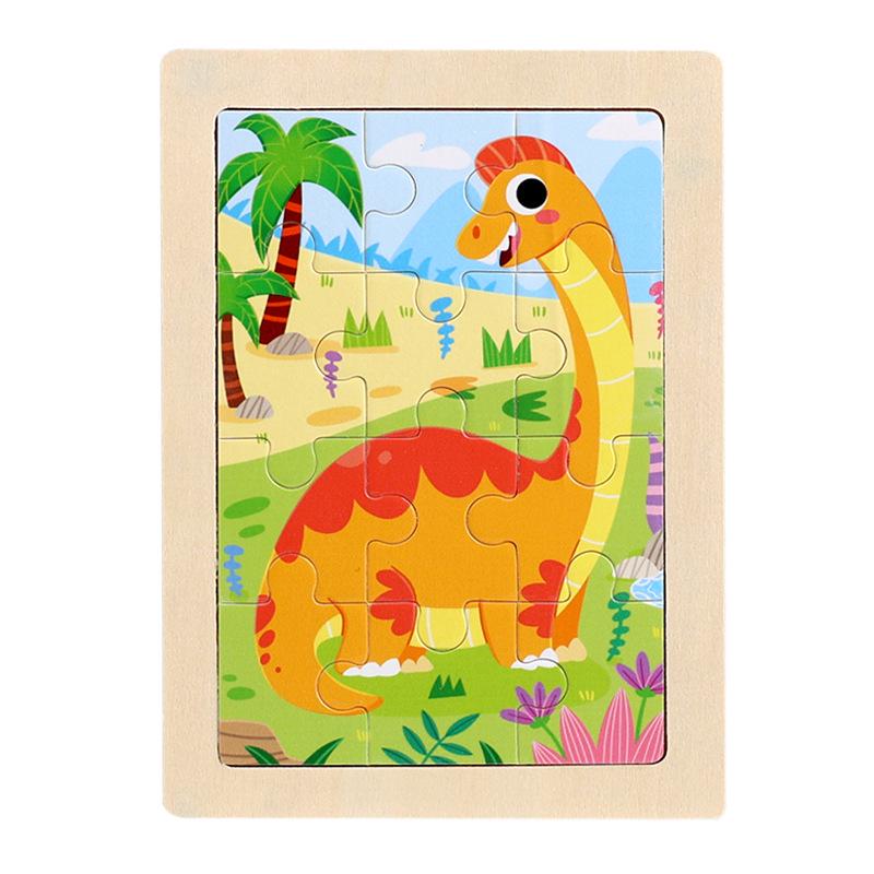 Early Education Wooden 20-Piece Puzzle Board for Infants and Young Children (Ages 0-6)