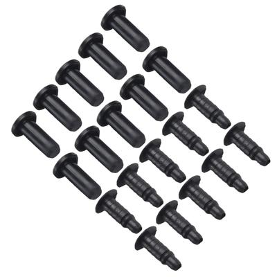 Clipes Retentores Pretos Para Mercedes Em Buraco de 6mm Nylon