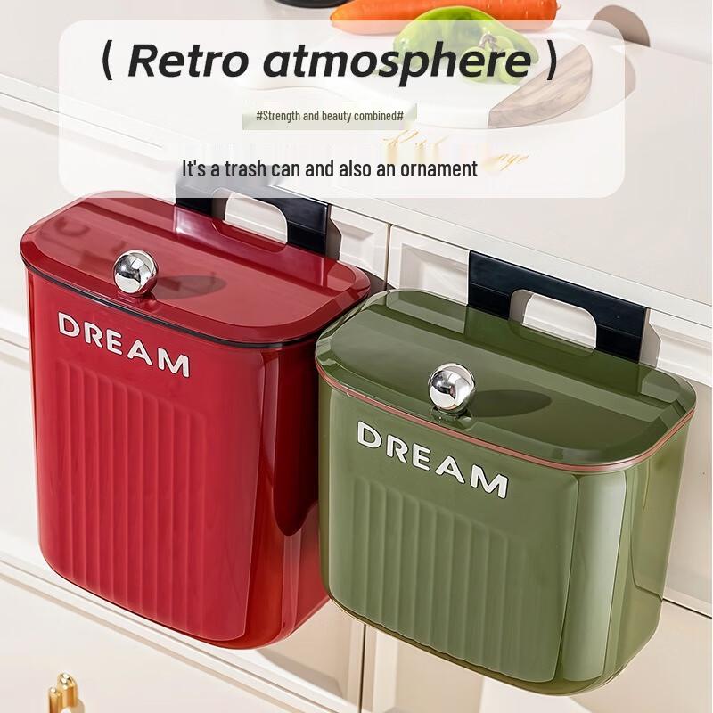 Fumede Wall-Mounted Trash Can with Lid