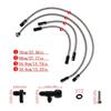 Engine Steam Vent Hose 4AN Metal Fuel Line Adapter Kit Front Rear Venting Solution for LS Series LS1 LS2 LS6 LM7