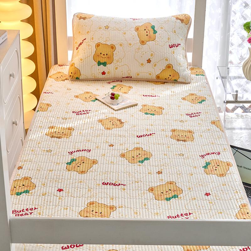 (Student Season) Small Fresh Printed Cotton Bed Cover Student Bed Cover