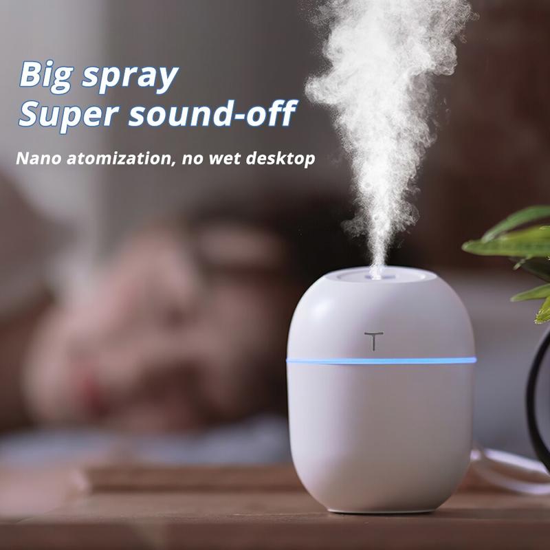 Air Humidifier 220ml Aroma Portable Air Humidifier Aroma Diffuser Ultrasonic Cool Water Diffuser for Home Car with LED Night Light | Liquid Soap Dispe
