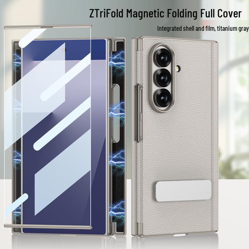 Samsung ZTriFold Magnetic Leather Phone Case with Rotating Stand Samsung Galaxy Z Trifold