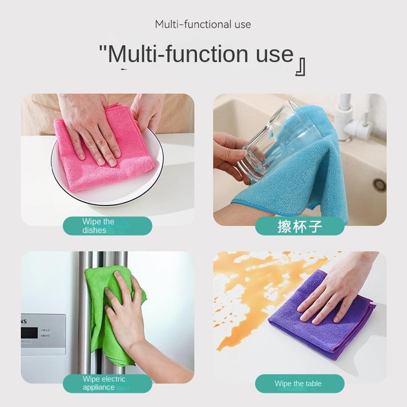 20PC Großhandel Wiederverwendbare Trocknen Reinigung Wischen Haushalt Küche Tuch Auto Mikrofaser Handtuch Rollen Gericht Lumpen Waschen Handtücher Clean Tool