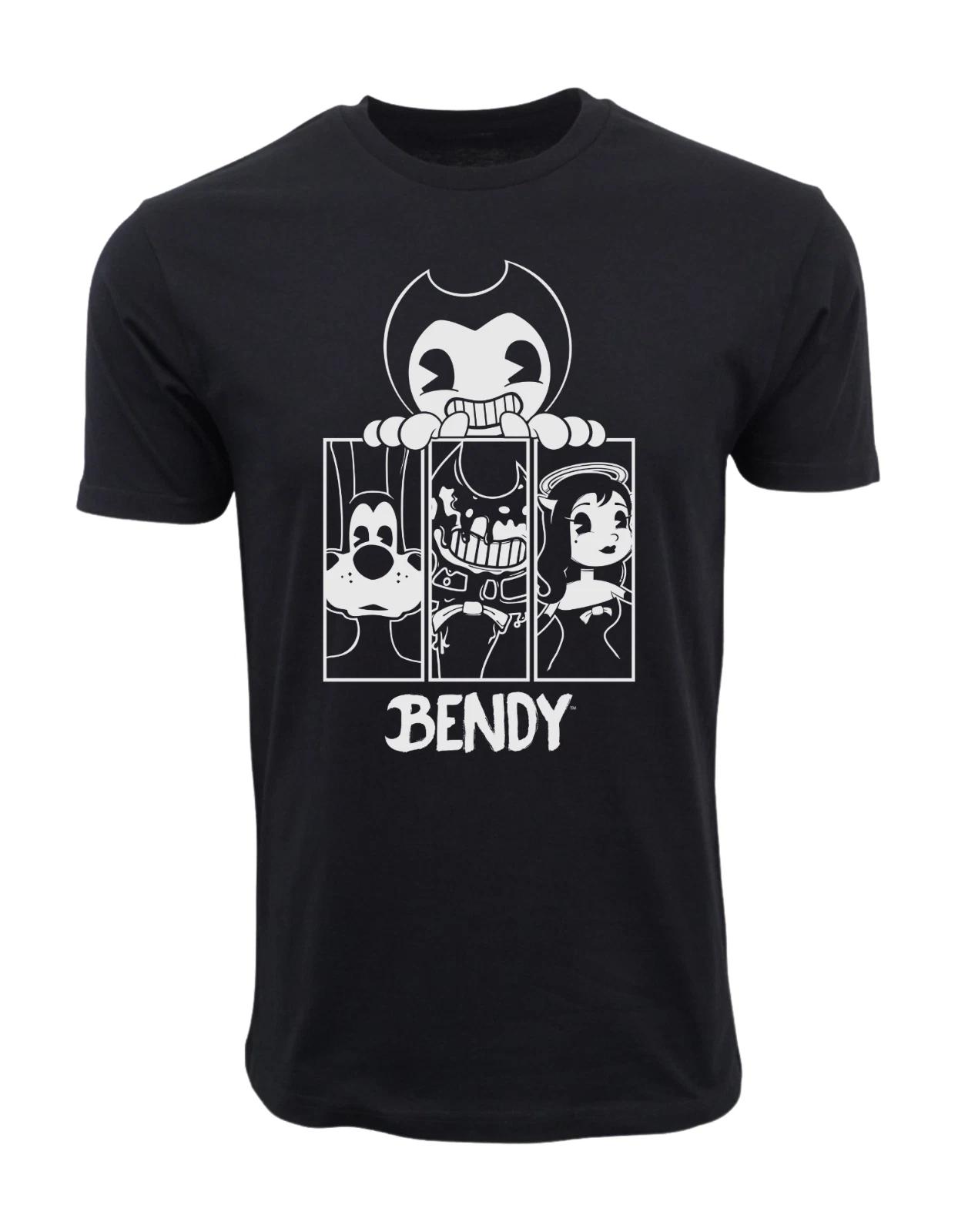 Unisex Adult Casual Graphic BENDY AND THE INK MACHINE PANELS T SHIR... XXXL