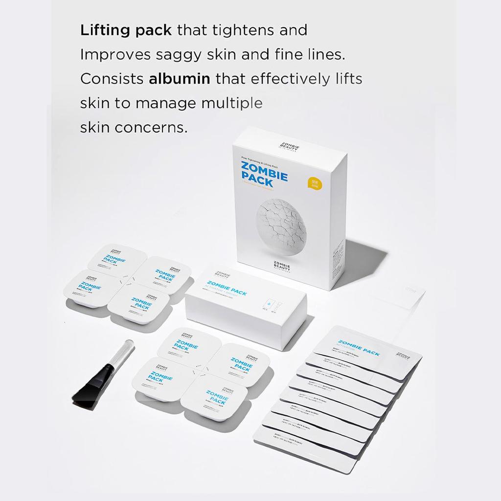 SKIN1004 Zombie Pack Activator Kit, Egg White Albumin, Exfoliate Dead Skin Cells, Brighten Dull Complexion, Korean Cosmetics, Korean Skincare