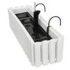 Flowerpot Balcony Terrace Box With Hooks Irrigation System White 60Cm